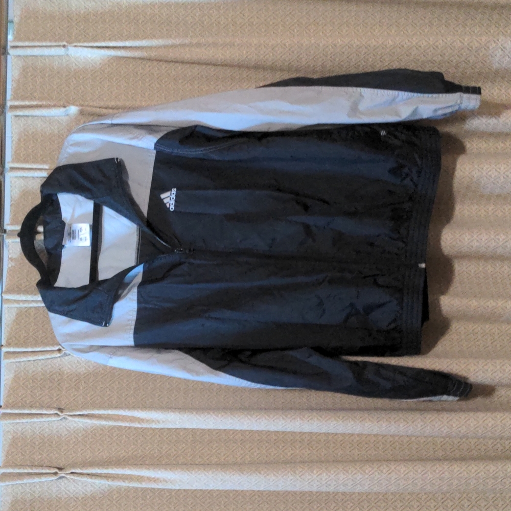 Vintage Y2K Men's Size Large Adidas Zip Up Windbreaker Jacket